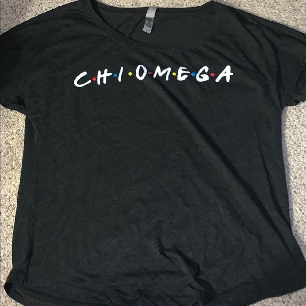 chi omega friends themed shirt
